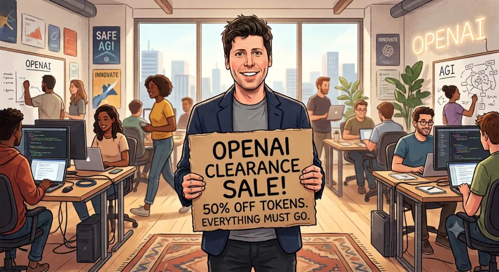 Tokens on sale at OpenAI